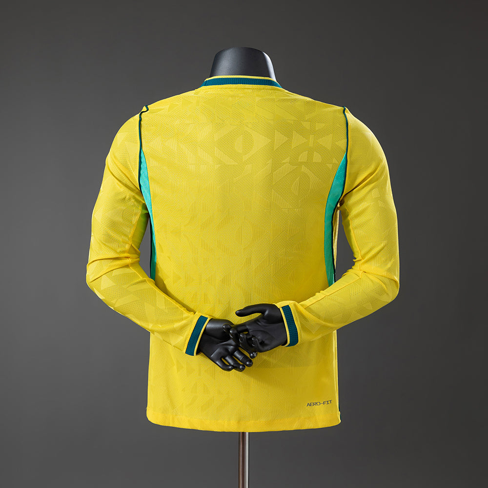 Camiseta de jugador local de manga larga de la Copa Mundial Brasil 2026 S-4XL