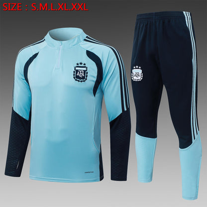 2026-27 Argentina Traje de Entrenamiento Celeste con Media Cremallera S-2XL