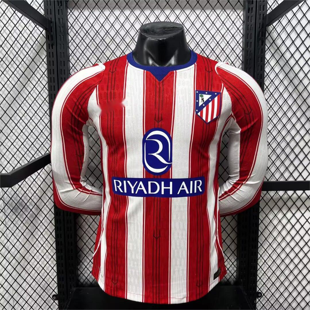 2026-27 Atletico Madrid Home Long Sleeve player S-3XL