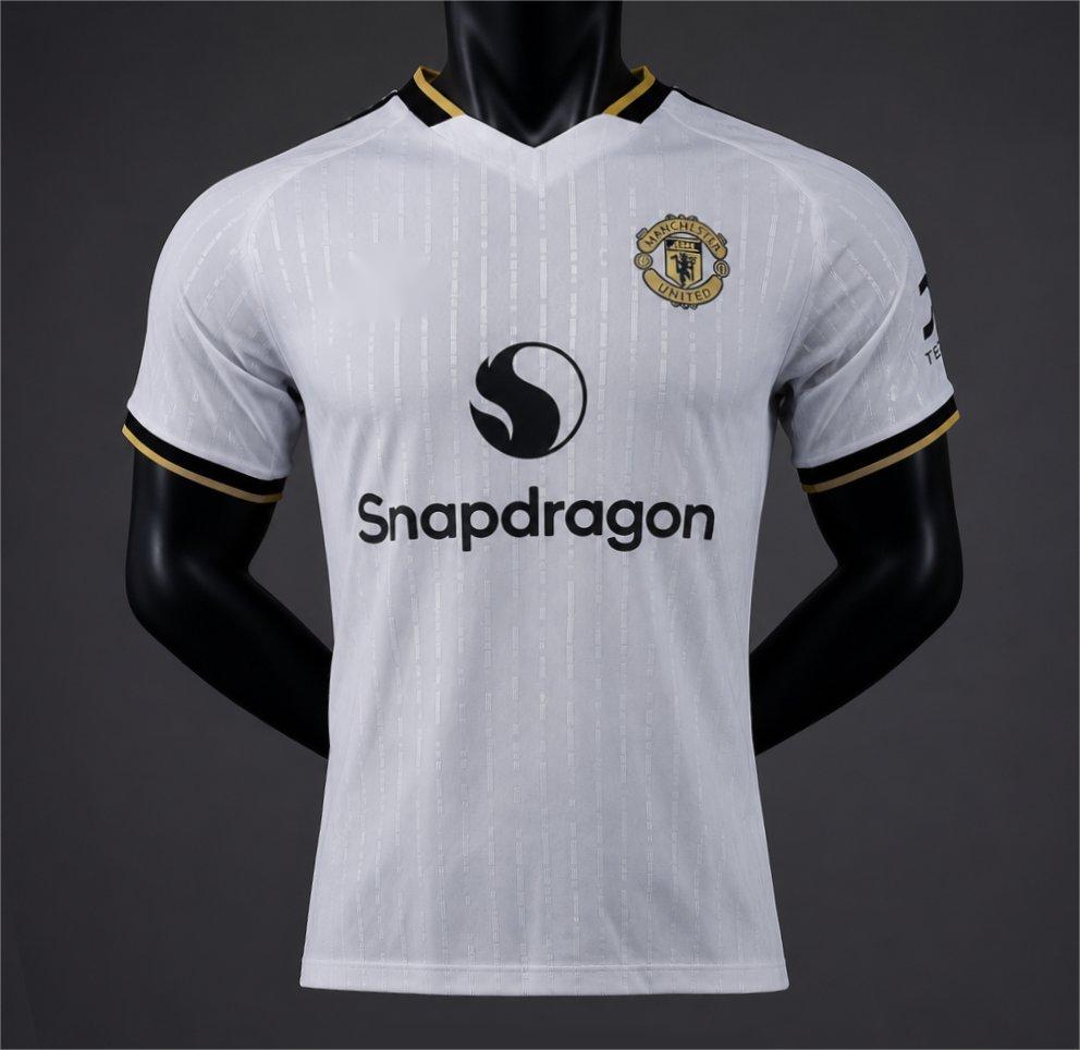 2026-27 Manchester United Away White with Gold Trim player S-3XL