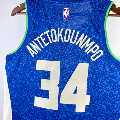 NBA 2024-25 Bucks City Edition No. 34 ANTETOKOUNMPO