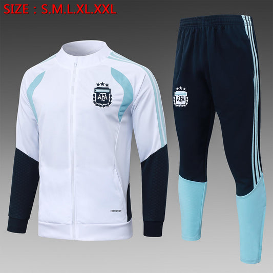 Traje de entrenamiento largo blanco Argentina 2026-27 S-2XL