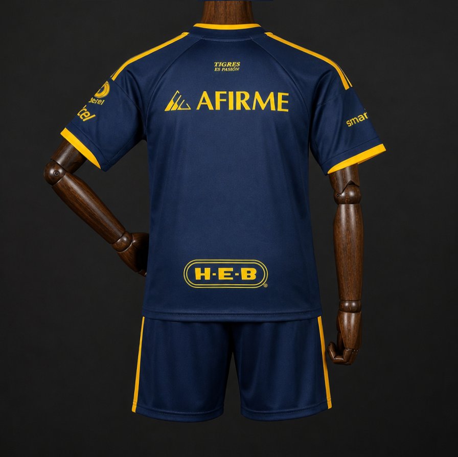 2026-27 Tigres UANL Navy Blue Kids Size 16-28