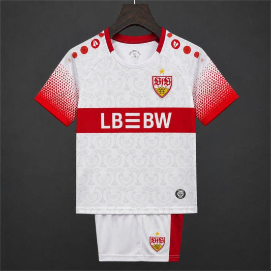 2026-27 Stuttgart Home White Red Kids Size 16-28