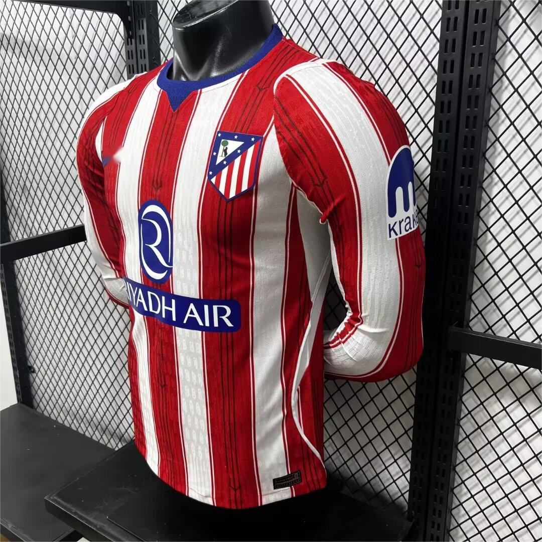 2026-27 Atletico Madrid Home Long Sleeve player S-3XL