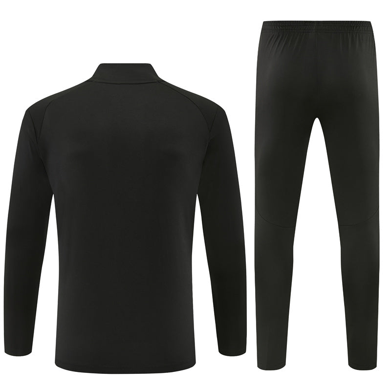 2026-27 Portugal Black Half Zip Training Suit Adults Or Children