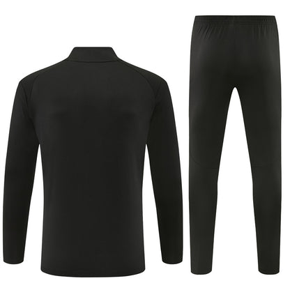 2026-27 Portugal Black Half Zip Training Suit Adults Or Children