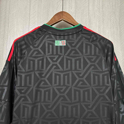 2026 México Negro Manga Larga S-XXXXL