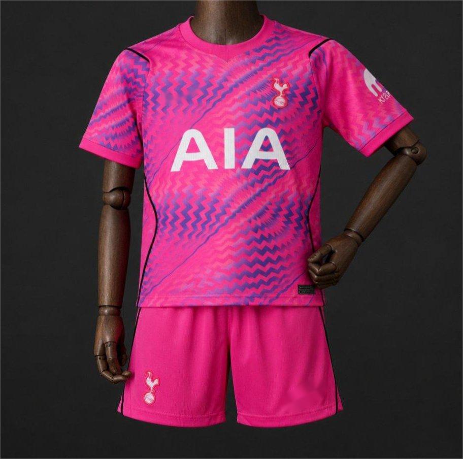 2026-27 Tottenham Hotspur Pink Goalkeeper Kids Size 16-28