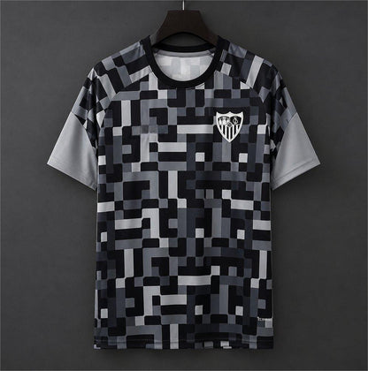 2026-27 Sevilla Training Grey Digital Pixel Pattern S-2XL