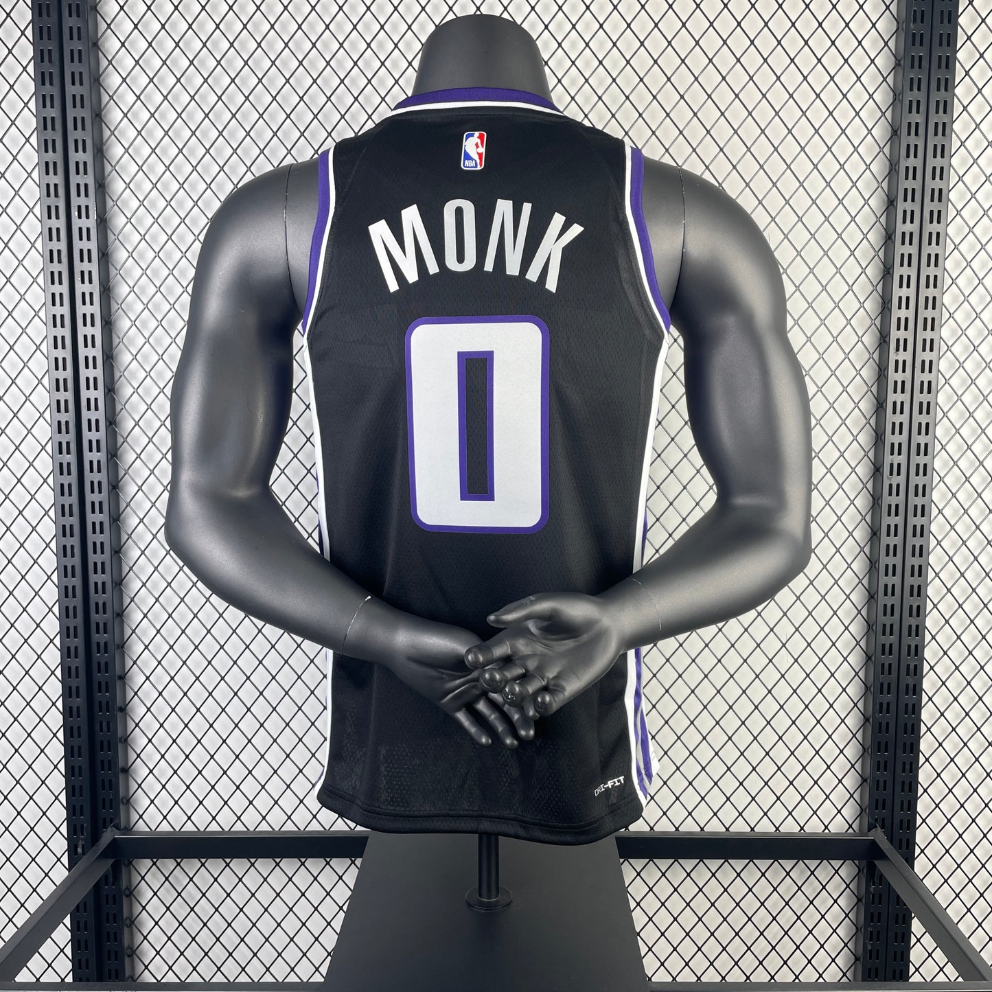 NBA 2024-25 Kings away black No. 0 Monk