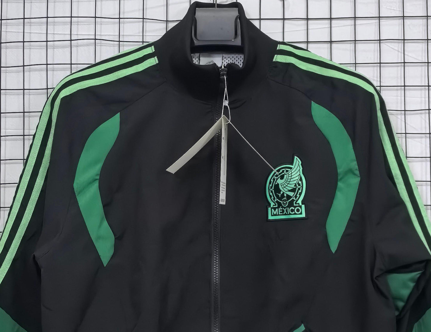 2026 Mexico Black Waterproof Windbreaker S-2XL