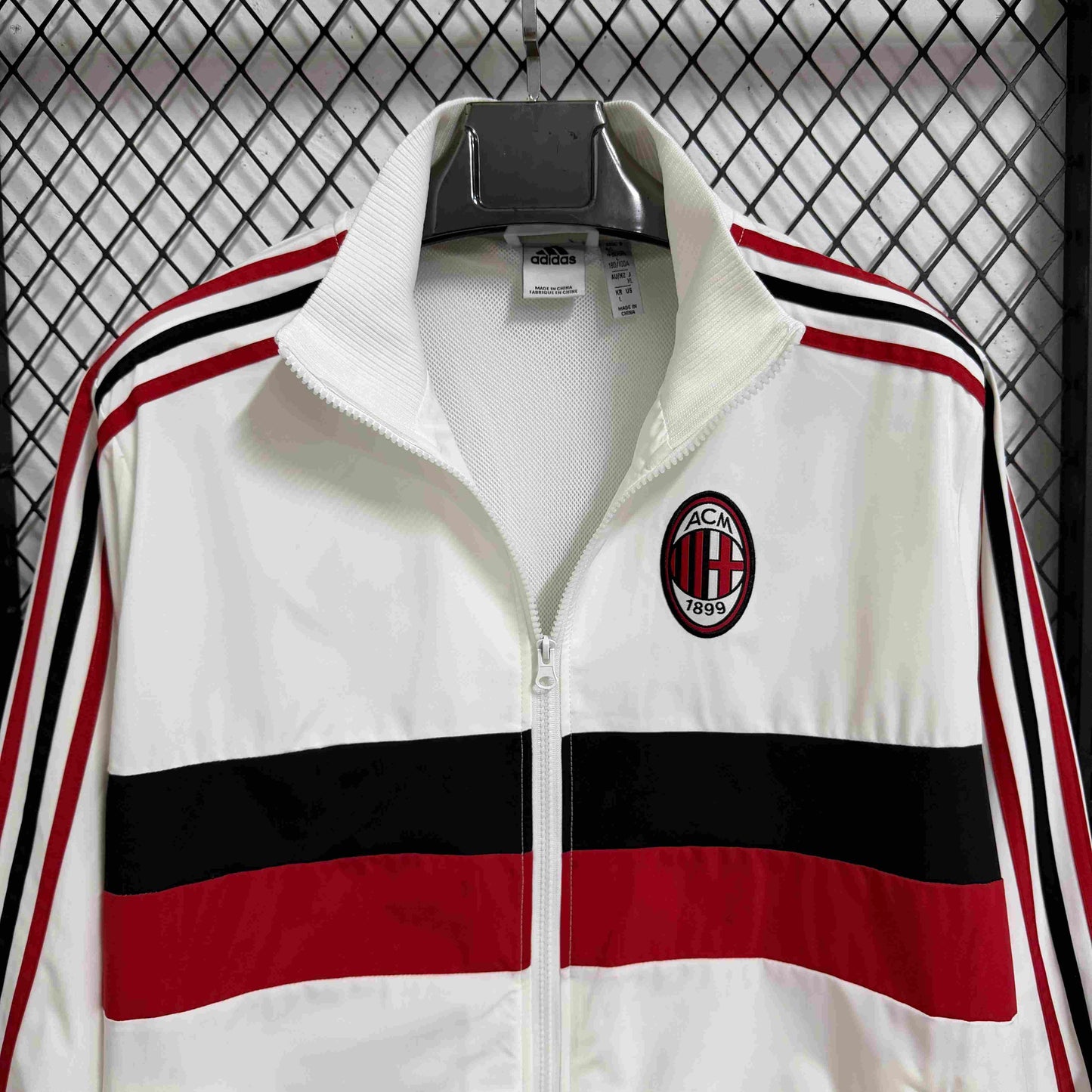 2025-26 AC Milan White Retro Casual Waterproof Windbreaker S-2XL