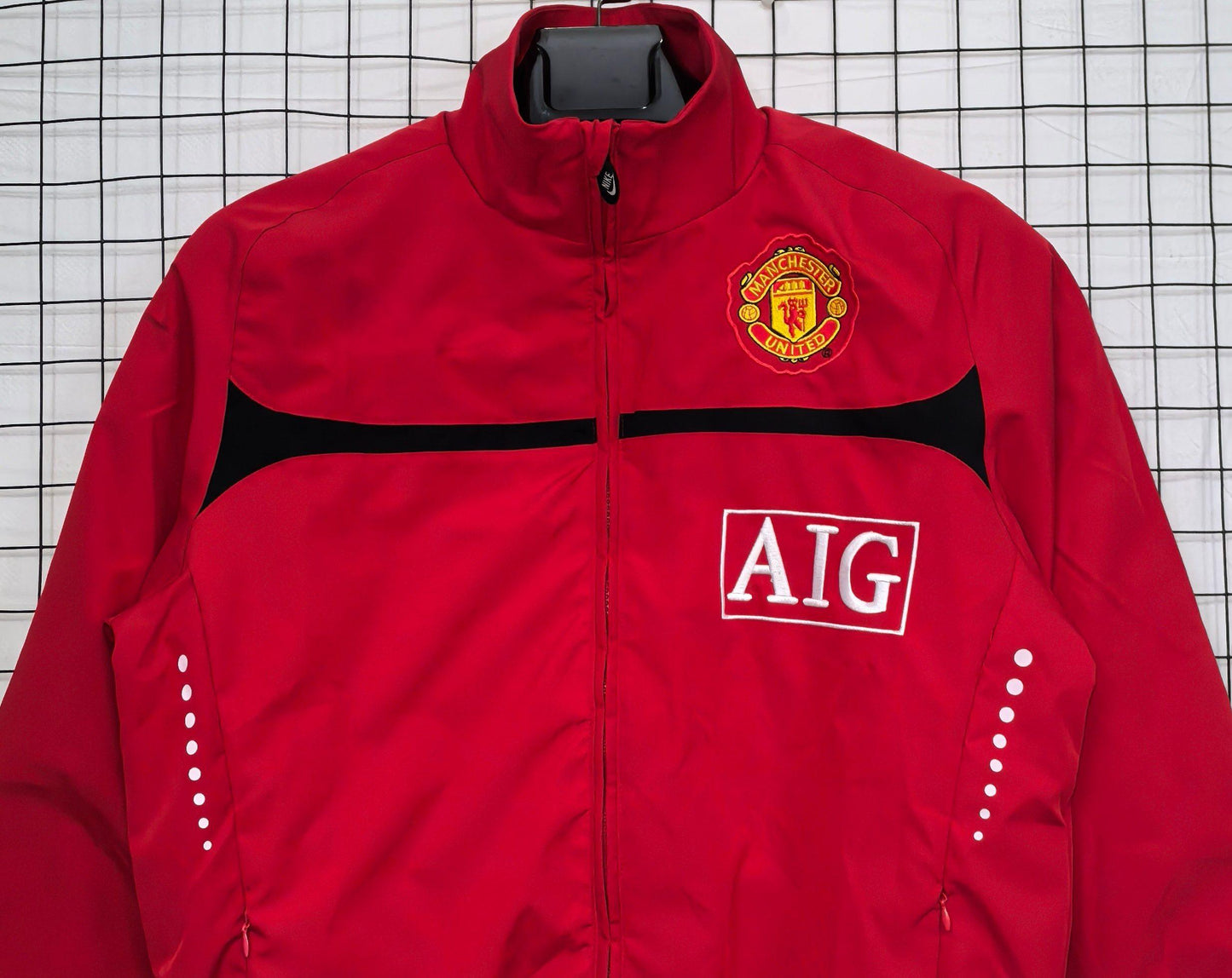 2025-26 Manchester United Red Waterproof Windbreaker S-2XL