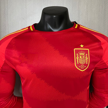 2024-25 Spain Home Player Long Sleeve S-XXL