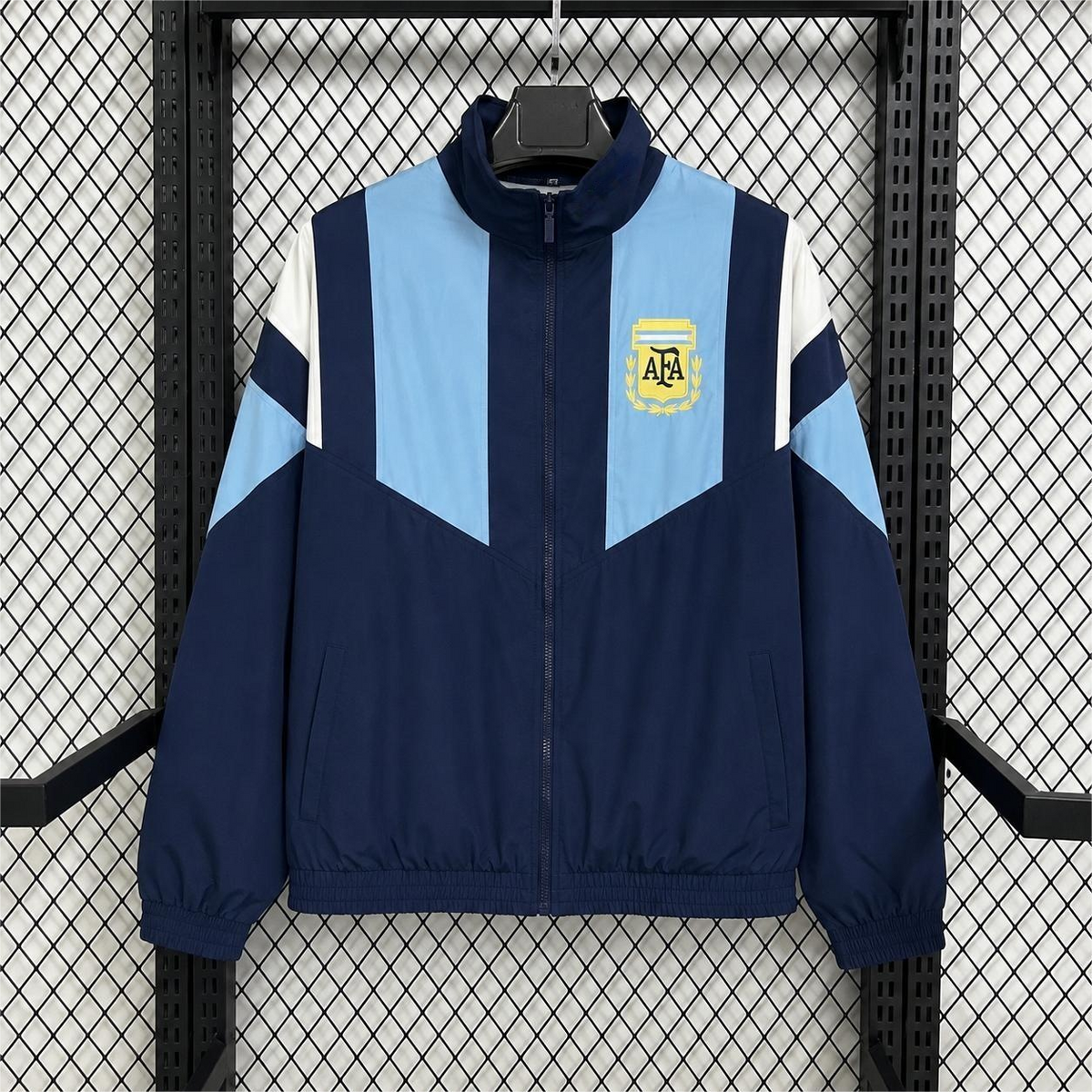 2026 Argentina Navy Blue World Cup Casual Windbreaker S-2XL