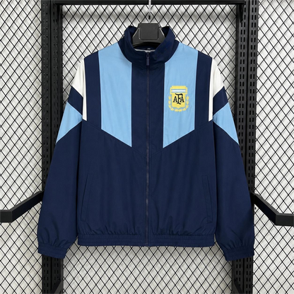 2026 Argentina Navy Blue World Cup Casual Windbreaker S-2XL