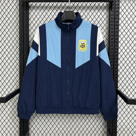 2026 Argentina Navy Blue World Cup Casual Windbreaker S-2XL