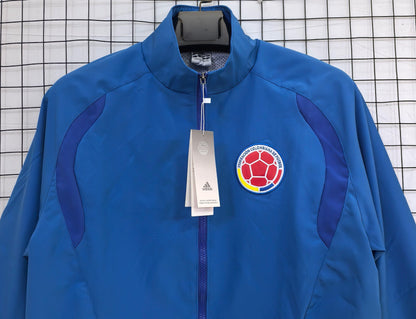 Cortavientos impermeable azul Colombia 2026 S-2XL
