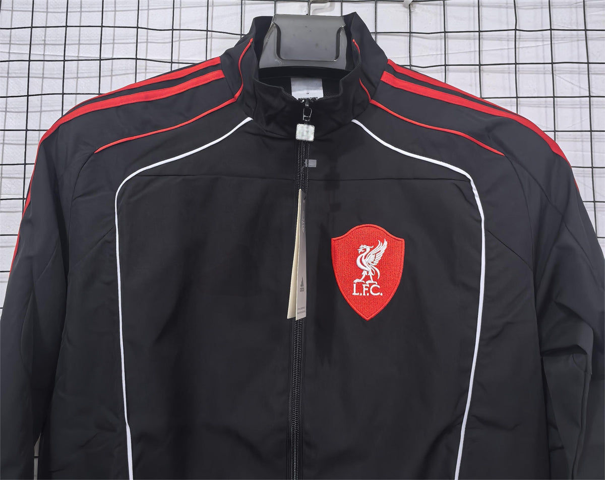 2025-26 Liverpool Black Windbreaker S-2XL