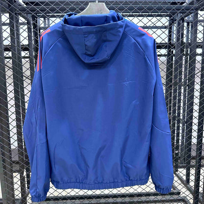 Cortavientos con Capucha Universidad de Chile 2026-25 Tallas S-2XL