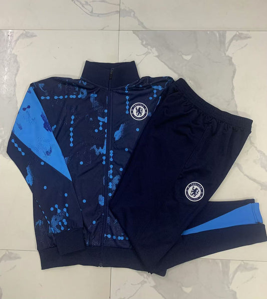 2024-25 Chelsea Royal Blue Inkjet Training Suit Kids Size 10-18