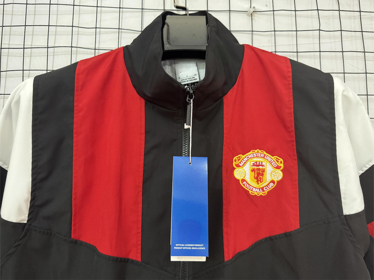 2026-27 Manchester United Red Black  Windbreaker S-2XL