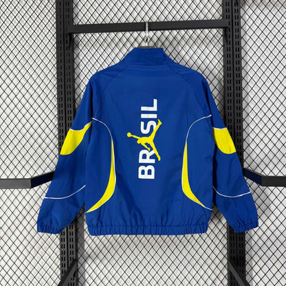 2026 Brazil Color Blue Windbreaker S-2XL