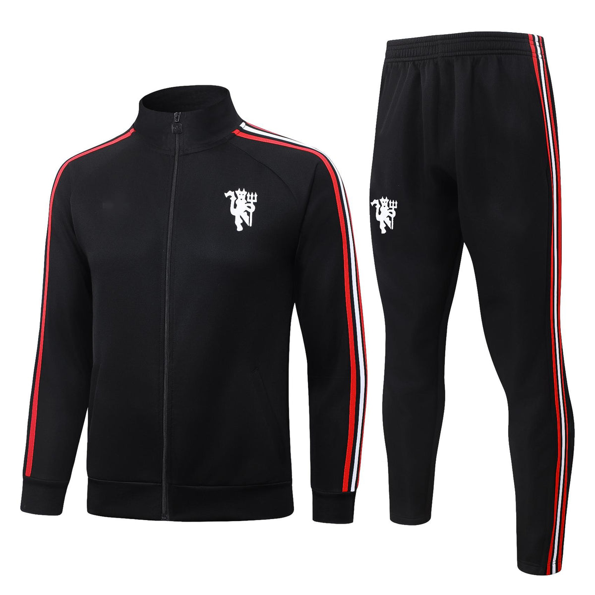 2026-27 Manchester United Black Full Zip Training Suit Adults Or Children