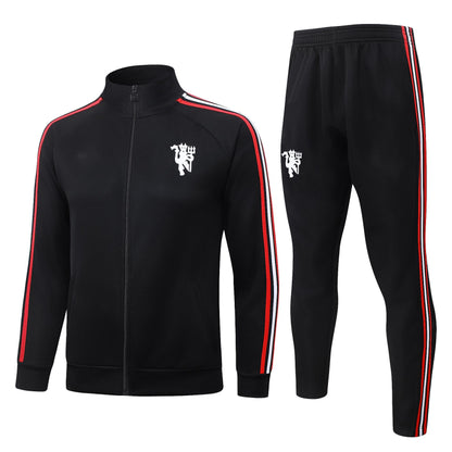 2026-27 Manchester United Black Full Zip Training Suit Adults Or Children