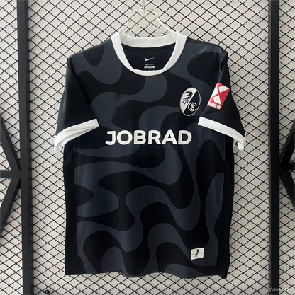 2025-26 Freiburg Visitante Camiseta Negra S-4XL