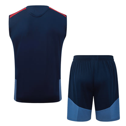2627 Bayern Munich Sapphire Blue Vest Suit S-2XL