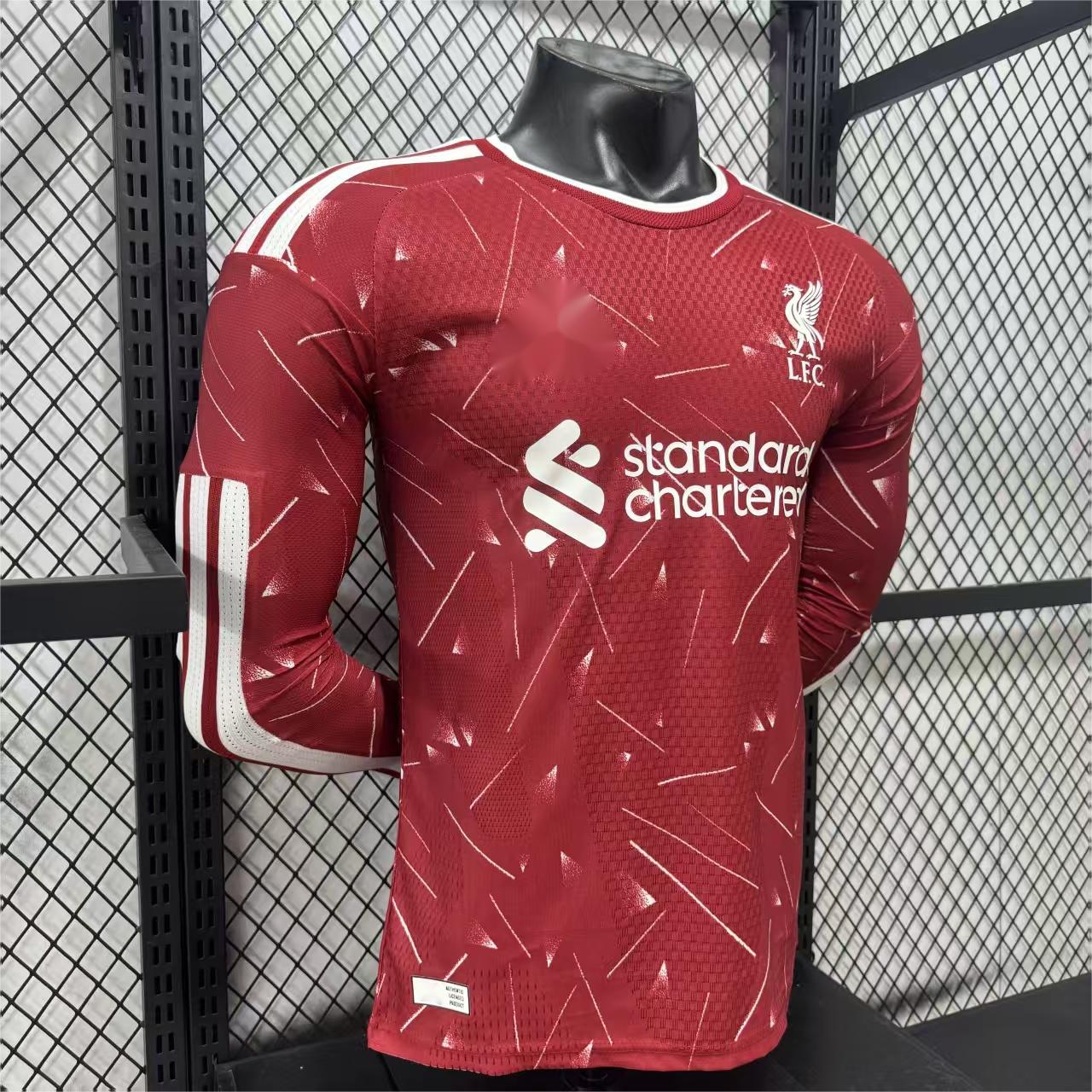 2026-27 Liverpool Home Long Sleeved Player S-3XL