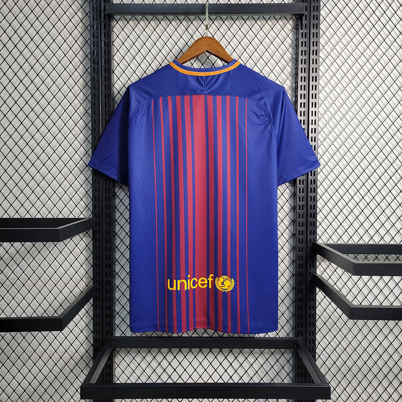 2017-18 Barcelona Home Retro S-XXL