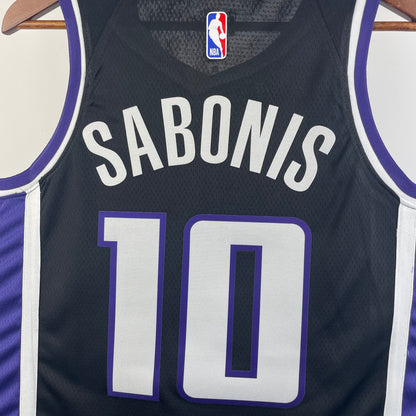 NBA 2024-25 Kings away black No. 10 SABONIS