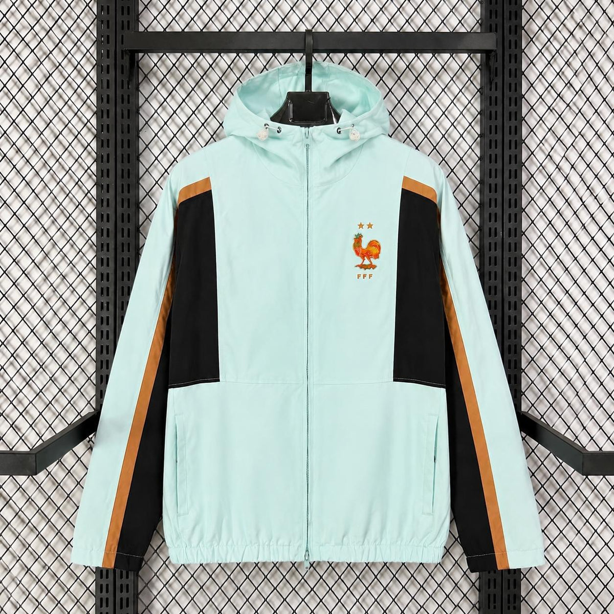 2026 France Light Green World Cup Casual Training Windbreaker  S-2XL