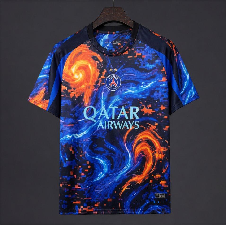 2026-27 Paris Pre-Match Training Blue Orange S-4XL