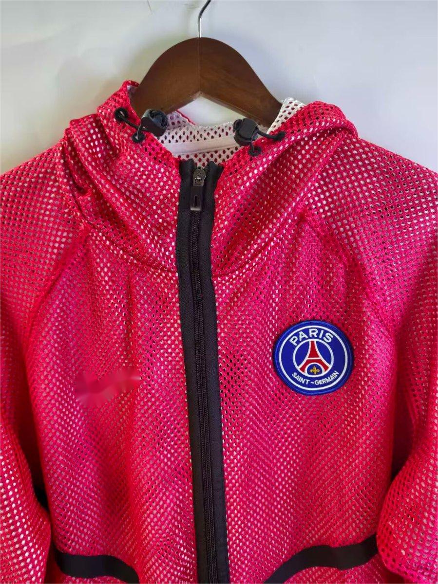 2026-27 Paris Lightweight Breathable Mesh Windbreaker PINK Jacket S-2XL