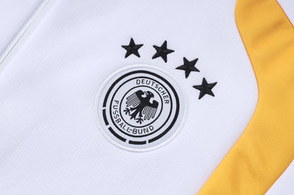 2026 Germany White Long Pull Training Suit Adults Or Children
