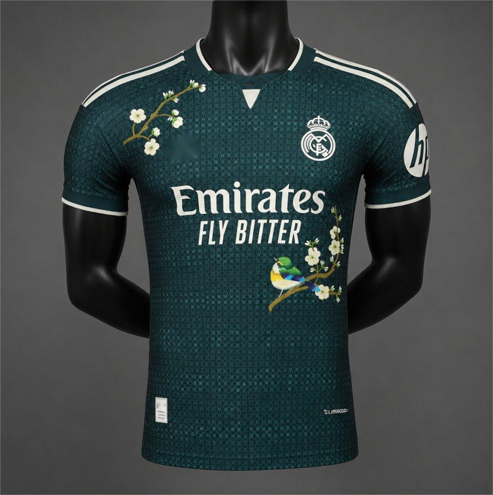 2026-27 Real Madrid Away Green Floral Special Player S-2XL