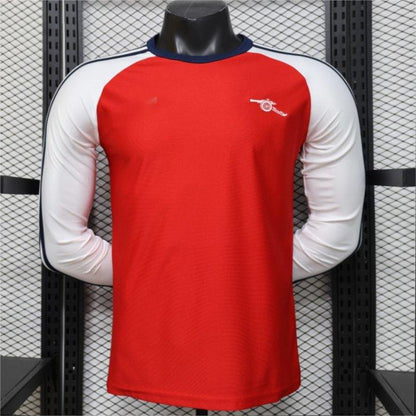 2026-27 Arsenal Originals Retro Red with White Long Sleeve Raglan Home Player S-3XL