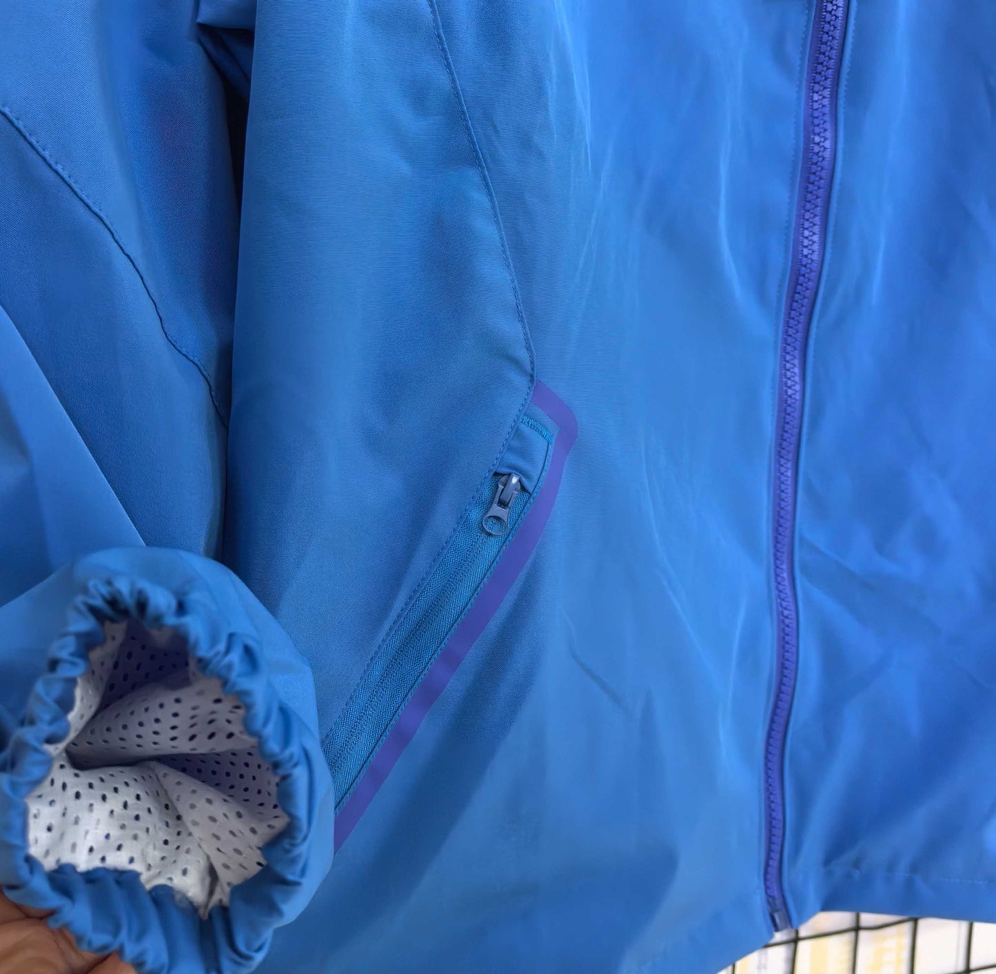 Cortavientos impermeable azul Colombia 2026 S-2XL