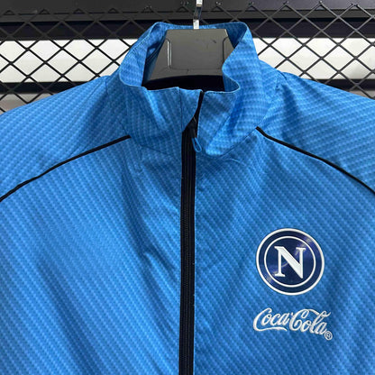 Cortavientos impermeable azul Napoli 2026-27 S-2XL