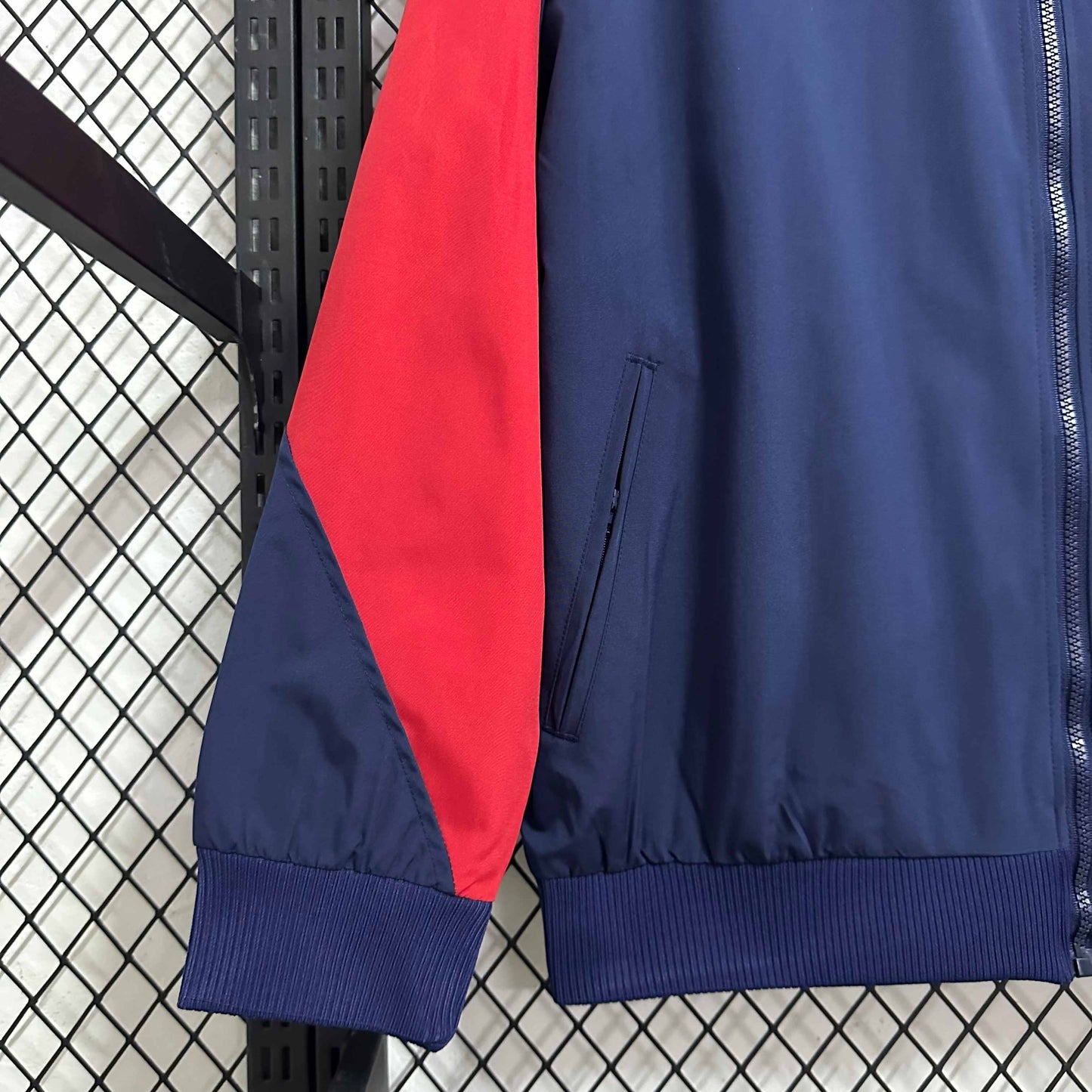 2025-26 Barcelona Royal Blue and Red Windbreaker S-2XL