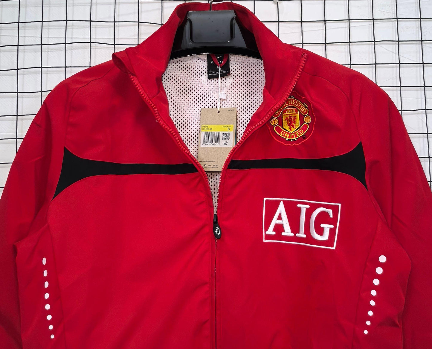 2025-26 Manchester United Red Waterproof Windbreaker S-2XL