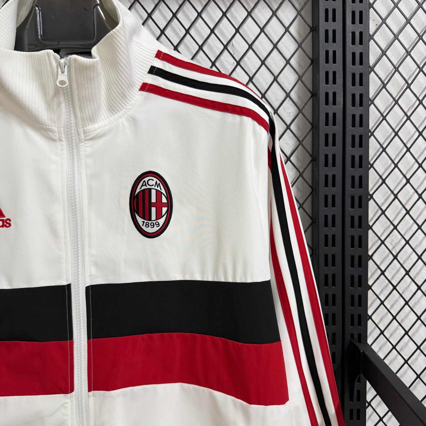 2025-26 AC Milan White Retro Casual Waterproof Windbreaker S-2XL