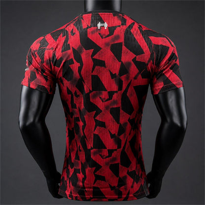 2026-27 Liverpool Red Black Geometric Pattern Pre-Match Training Player S-3XL