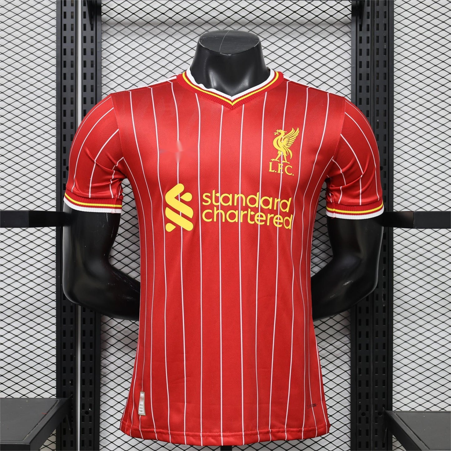 2026-27 Liverpool Home Red With White Pinstripe Player S-3XL