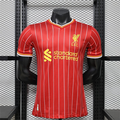 2026-27 Liverpool Home Red With White Pinstripe Player S-3XL