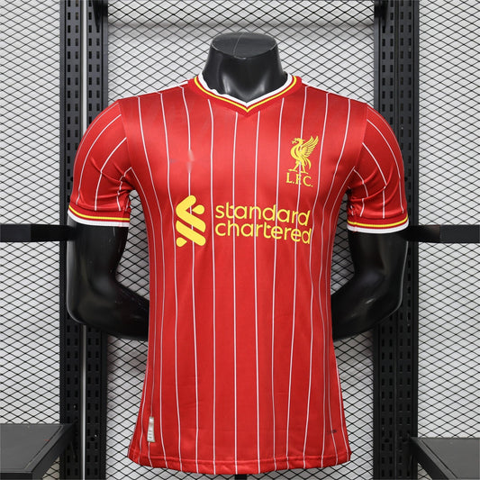 2026-27 Liverpool Home Red With White Pinstripe Player S-3XL